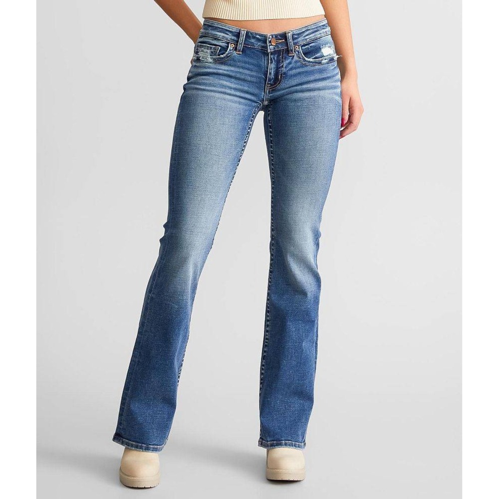 BKE Jeans Womens 28 Stella Slim Fit Low Rise Bootcut Medium Wash Blue Western